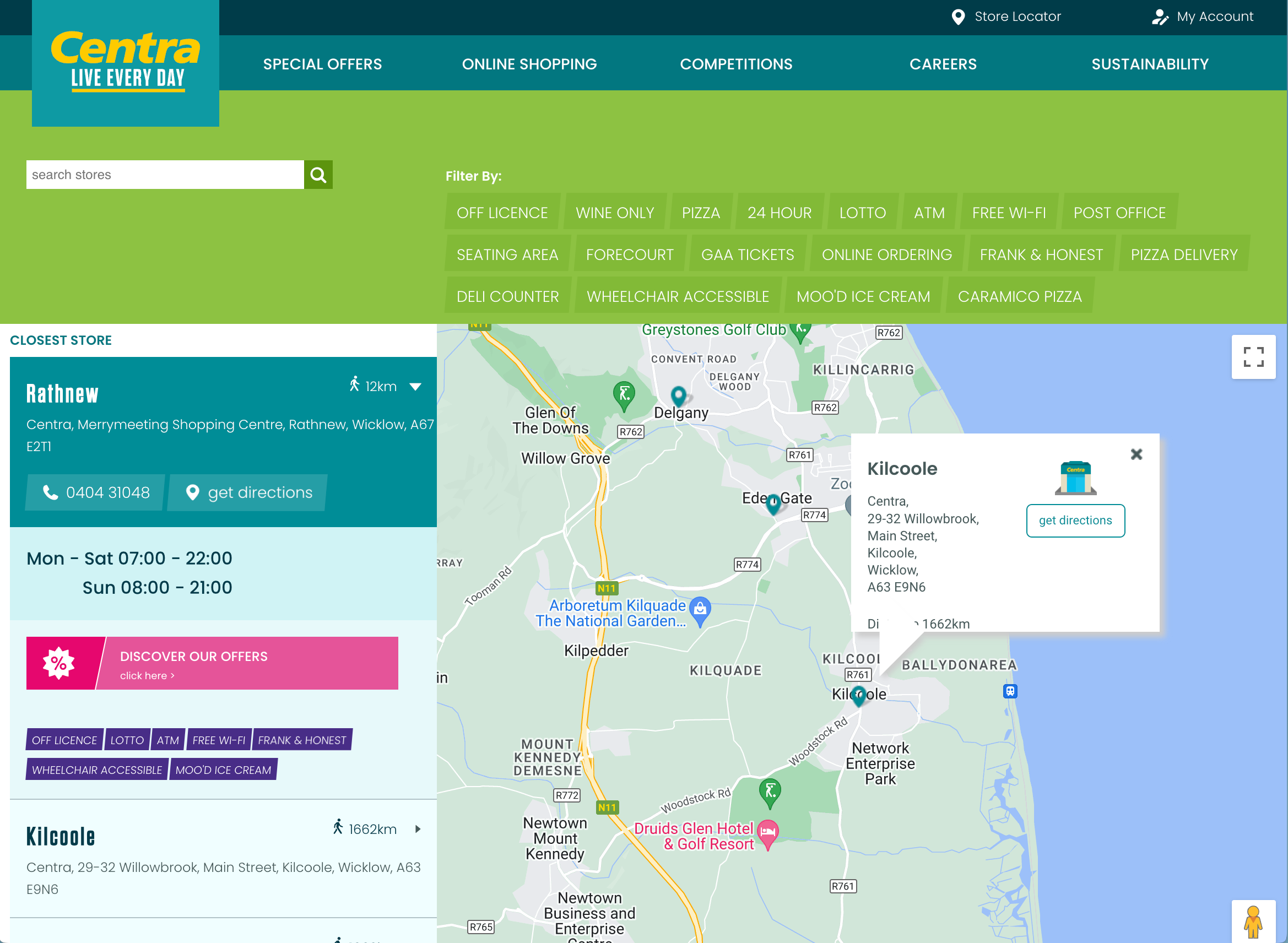 Centra Store Locator